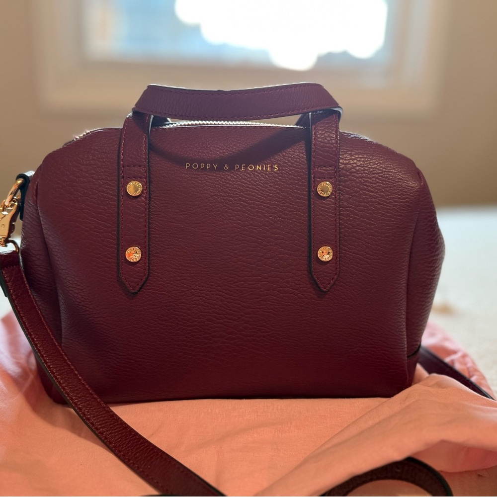 Poppy & Peonies - Out and About Berry Crossbody Bag in Very Good Condition